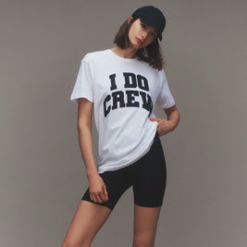 Anthropologie “I DO CREW” Black Women's Tshirt Size XS
